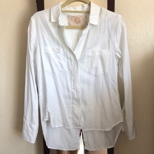 Bella Dahl White button down long sleeve size XS